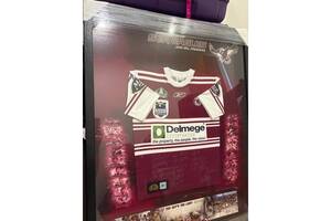 Manly-Warringah Sea Eagles 2008 NRL Premiers – Multi-Signed Framed Jersey - PAYMENT0